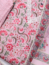 Printed Chanderi Kurta With Pants & Dupatta